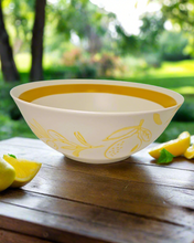 Load image into Gallery viewer, Cucina Italiana Lemon Design Salad Bowl  9&quot; L131337-456
