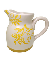 Load image into Gallery viewer, Cucina Italiana Lemon Design Wine Pitcher  8.&quot; L132511-456
