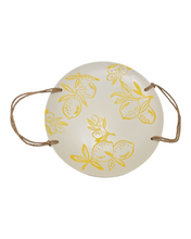 Load image into Gallery viewer, Cucina Italiana Lemon Design Dinner Serving Plate  W. Rope 10&quot; L130073-456
