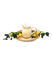 Load image into Gallery viewer, Cucina Italiana Lemon Design Wine Pitcher  8.&quot; L132511-456
