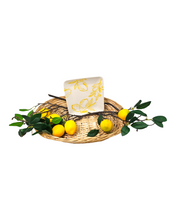 Load image into Gallery viewer, Cucina Italiana Lemon Design Square Dish Candy Dish 6&quot; L130824-456
