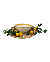 Load image into Gallery viewer, Cucina Italiana Lemon Design Salad Bowl  9&quot; L131337-456
