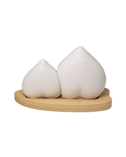 Sogno D' Oro Salt and Pepper Heart Shape  #SD061029