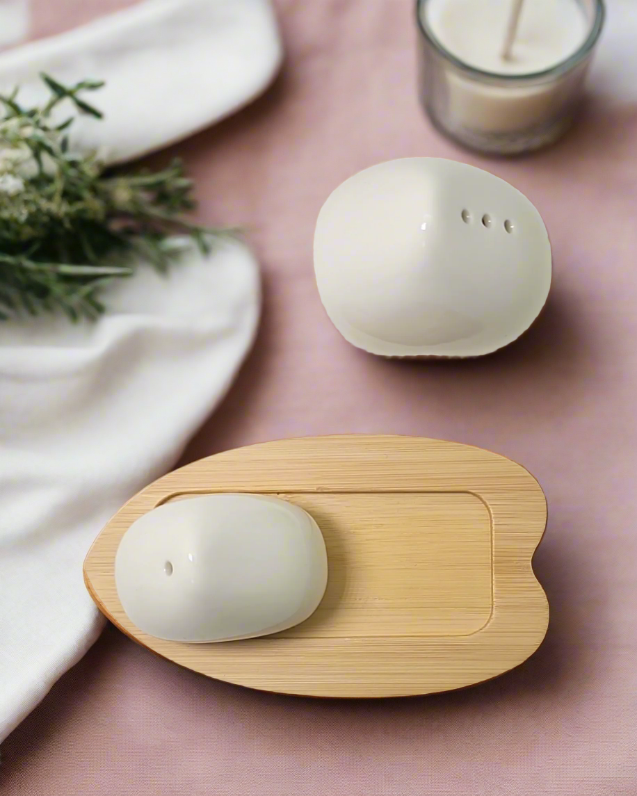 Sogno D' Oro Salt and Pepper Heart Shape  #SD061029