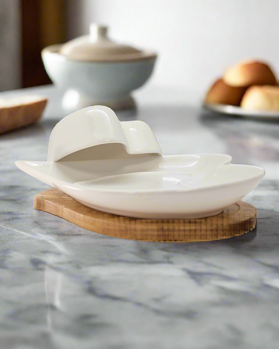 Set di 2 tazze da caffè e piattino in porcellana originale Cucina Italiana Decoro Limone #R10105-47