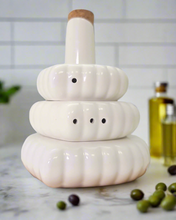 Load image into Gallery viewer, Sogno D&#39; Oro Salt and Pepper with  Oil Bottle on Bamboo Base #SD04053
