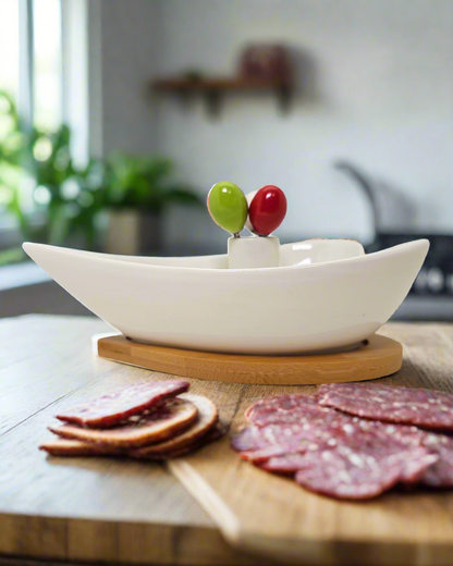 Sogno D' Oro 8" Heart Shape Serving Bowl with Picks  #SD061033