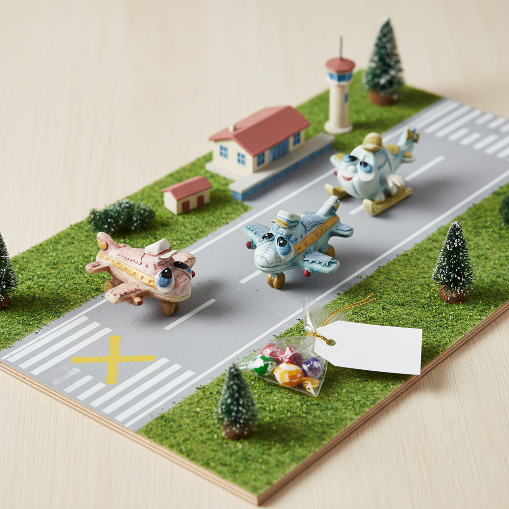 Favores de fiesta de helicóptero/avión de bebé de porcelana #7B2029