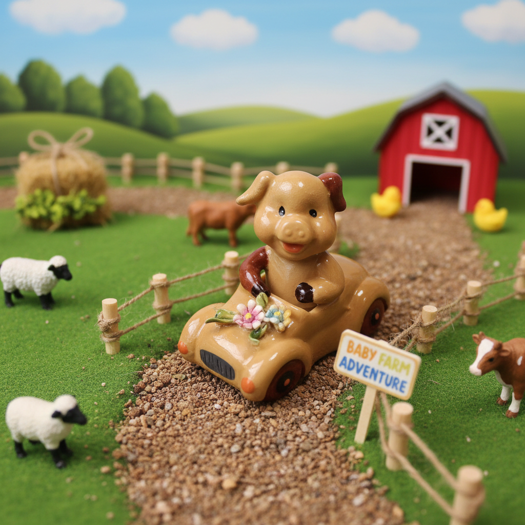 Favores de fiesta de bebé de porcelana #7D3072