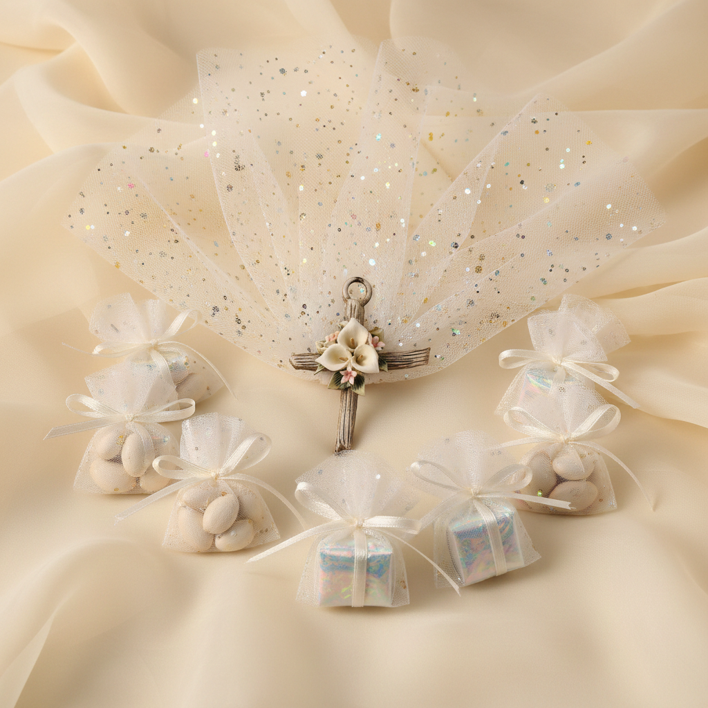Porcelain Cross Pin for Decorating your Party Favor  #4F1331