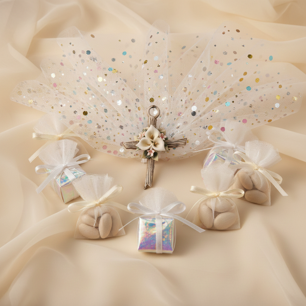 Porcelain Cross Pin for Decorating your Party Favor  #4F1331