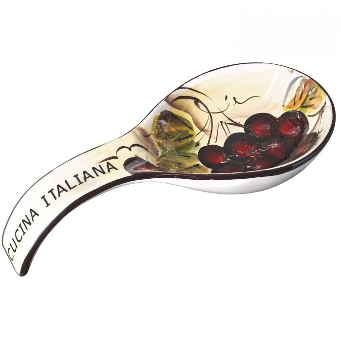 Cucina Italiana Ceramic Deep 9' Spoon Rest #0702-562