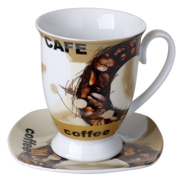 Taza de café de porcelana original Cucina Italiana #R10116 