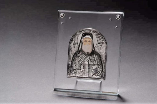 Italian 925 Silver Argento Greek Orthodox Bishop With Swarovski Crystal Party favor #18291