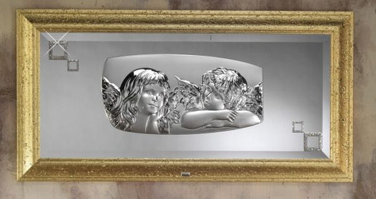Italian Argento 925 Silver Guardian Angels Wall Frame AG20199