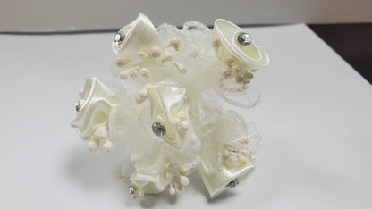 Flor de rosa w. Diamantes de imitación- 72 piezas/bolsa ARF1136