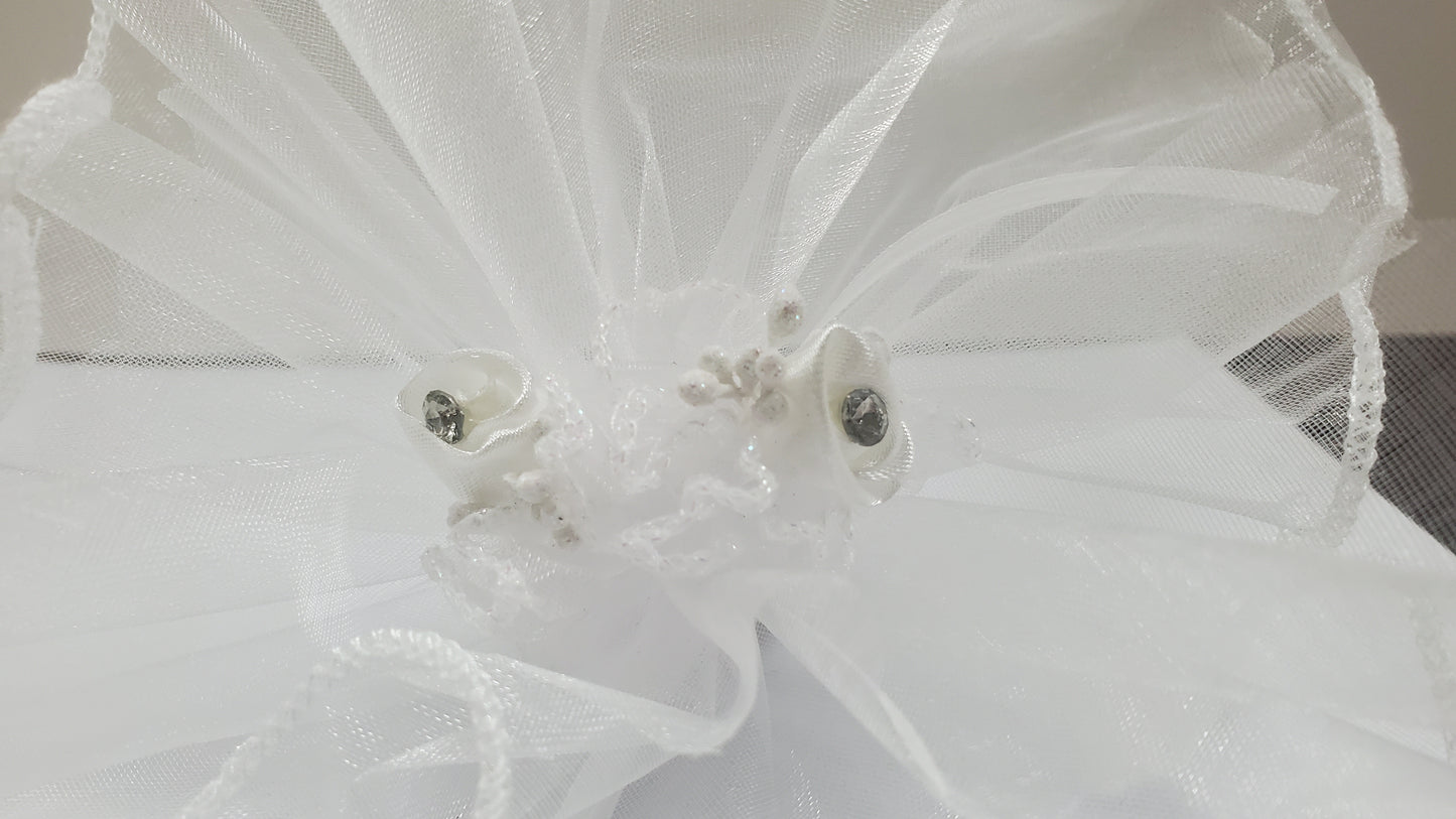 Flor de rosa w. Diamantes de imitación- 72 piezas/bolsa ARF1136