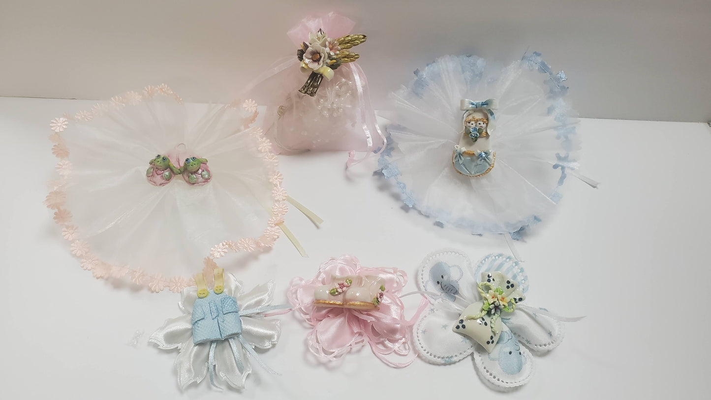 Porcelain Decorative Pins  #7D1380