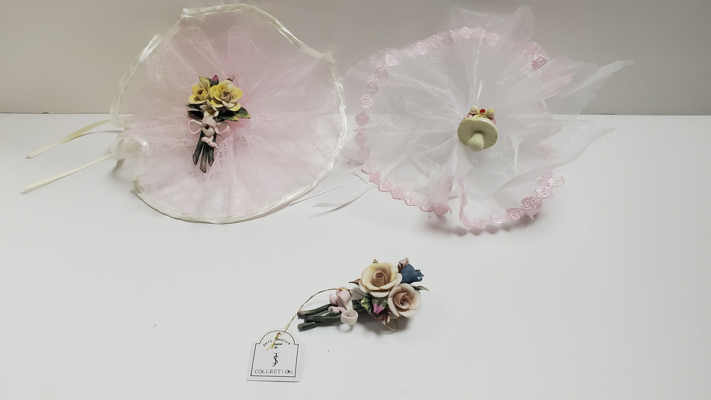 Porcelain Decorative Pins  #7D1380