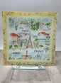 Glass Decorative Fruit Plate Paris Design GHP23