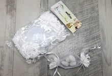 Load image into Gallery viewer, Organza Pouch With hanging Plastic Pacifiers - 12pc/bag PO0001
