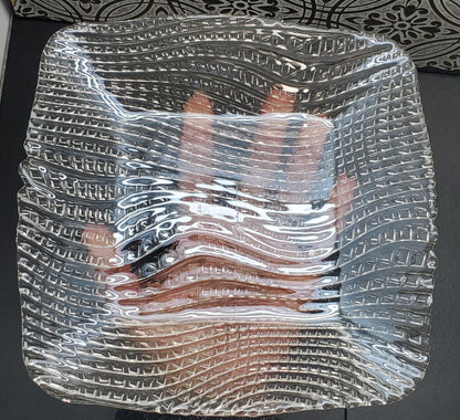 Debora Carlucci Clear Murano Plato cuadrado para dulces #DC002