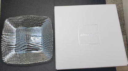 Debora Carlucci Clear Murano Plato cuadrado para dulces #DC002