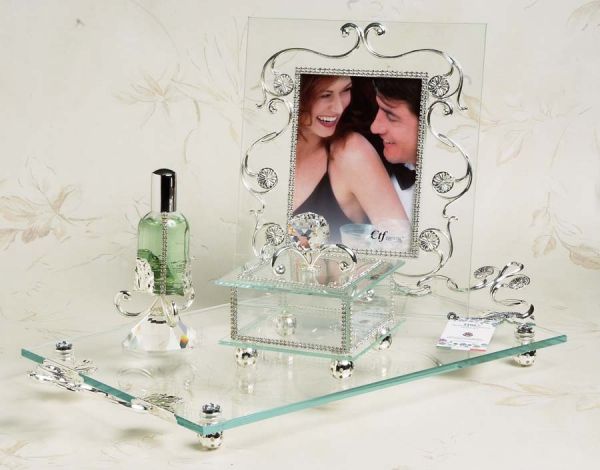 Argento 925 Silver Juego de tocador de 4 piezas para dormitorio n.° 3001
