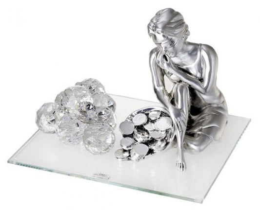 Italian 925 Argento Silver Goodness of Fortune Figurine # 30957