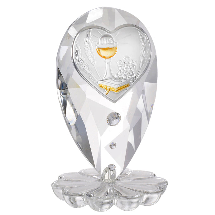 Communion Chalice in 925 Silver on Italian Crystal Base #32792