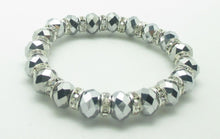 Load image into Gallery viewer, Crystal Bracelets Silver and Teal  #333

