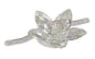 Debora Carlucci Medium Size Crystal Beaded Swarovski Flower with Stem #35661