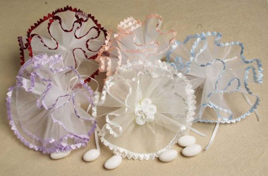 Small Heart Edge Tulle Netting #61111