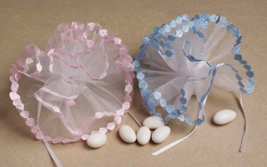 Rose Edge Tulle circles Pkgd. 25  #61183