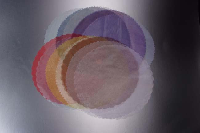 Assorted Colors Organza Scallop Netting 25pc/bag #61141