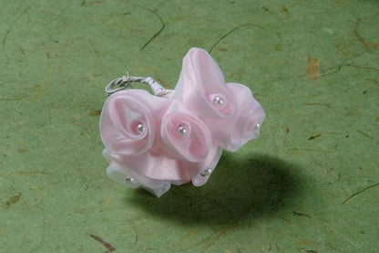 Rosa e Blu Raso e organza Rosa con Perla - Blu - 144pz 61150B