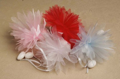 Red de organza con corte de diamante festoneado 25 piezas/bolsa #61201
