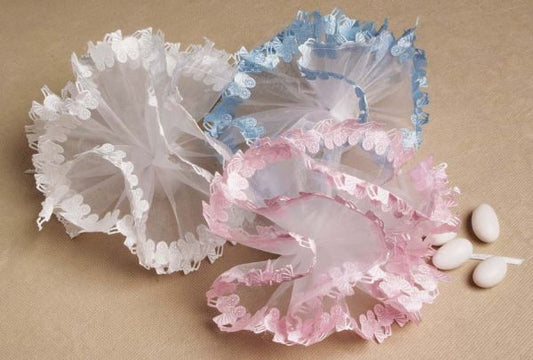 Baby Carraige Edge Tulle Circles 25 Pc #61205