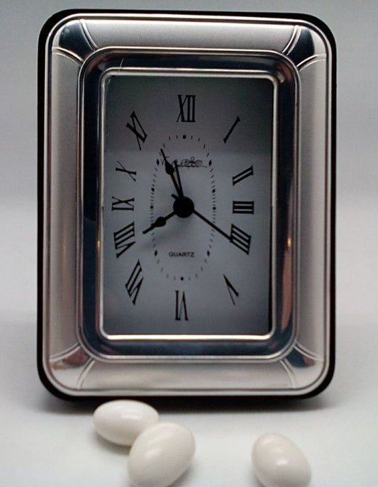 Orologio da tavolo in argento argento 925 italiano # 926WC