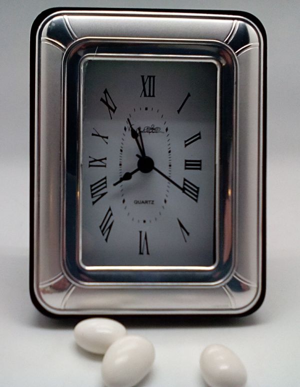Reloj de mesa italiano de plata 925 Argento #926WC
