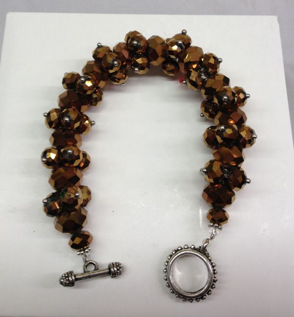 Women's Crystal Toggle Bracelet #DB002