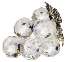 Italiano 24% Racimo de uva de cristal con tallo de plata #6190