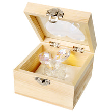 Load image into Gallery viewer, Crystal Grapes Cluster In Wooden Gift Box Figurine # DC4118
