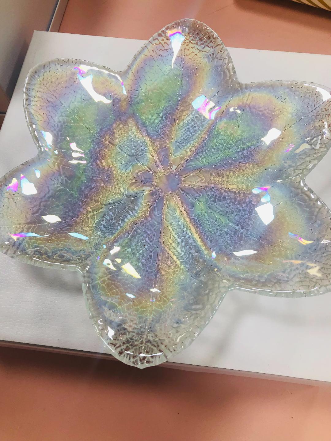 Debora Carlucci Murano Glass Daisy Candy Dish #JS1