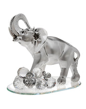 Load image into Gallery viewer, 925 Silver Argento Elephant Figurine w. Swarovski Crystal 18181
