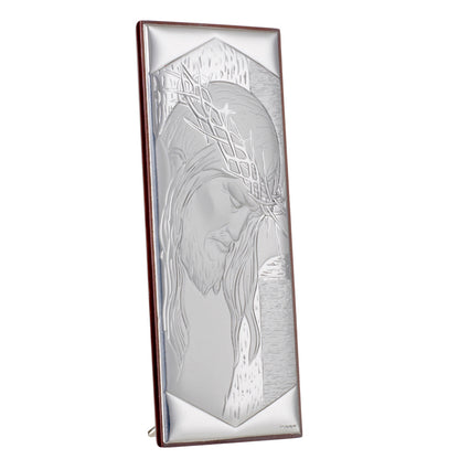 Jesus Portrait Italian 925 Silver Argento Icon #1004
