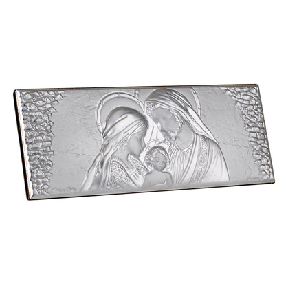 Sacra Famiglia con Icona Argento Argento 925 Italiano #1012