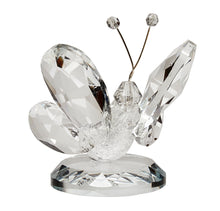 Load image into Gallery viewer, Debora Carlucci Crystal And Murano White Butterfly Figurine #12556B
