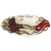 Cargar imagen en el visor de la galería, Cucina Italiana Plato de pasta festoneado de 13&#39; #1317/562
