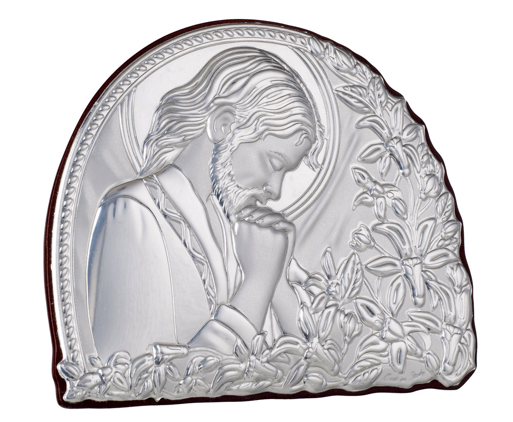 Italian 925 Silver Argento Jesus Portrait Icon #1969